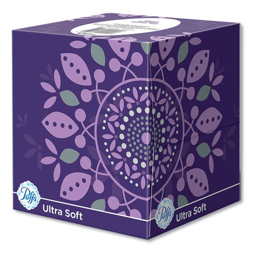 Image of Puffs® 35295PK Ultra Soft Facial Tissue, 2-Ply, White, 56 Sheets/box, 4 Boxes/pack