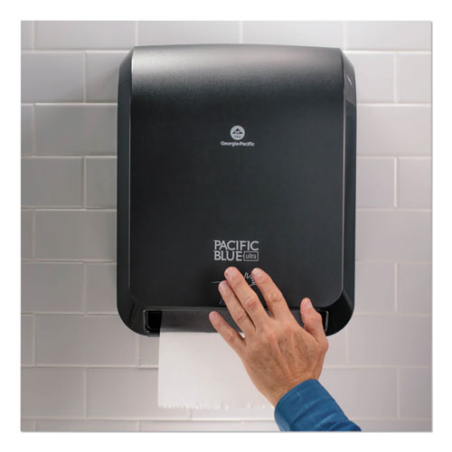 Image of Georgia Pacific® Professional 59590 Pacific Blue Ultra Paper Towel Dispenser, Automated, 12.9 X 9 X 16.8, Black