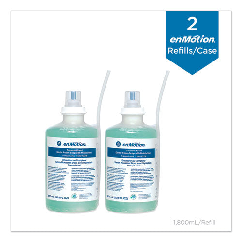 Image of Georgia Pacific® Professional 42718 GP enMotion Counter Mount Foam Soap Refill, Tranquil Aloe Scent, 1,800 mL, 2/Carton