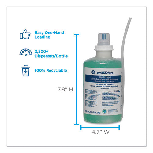 Image of Georgia Pacific® Professional 42718 GP enMotion Counter Mount Foam Soap Refill, Tranquil Aloe Scent, 1,800 mL, 2/Carton