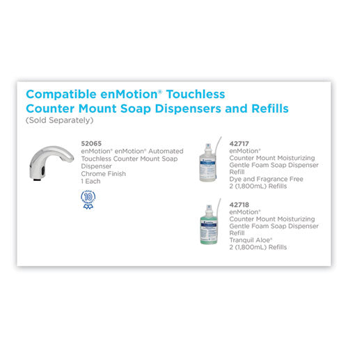 Image of Georgia Pacific® Professional 42717 Gp Enmotion Counter Mount Foam Soap Refill, Fragrance-Free, 1,800 Ml, 2/carton
