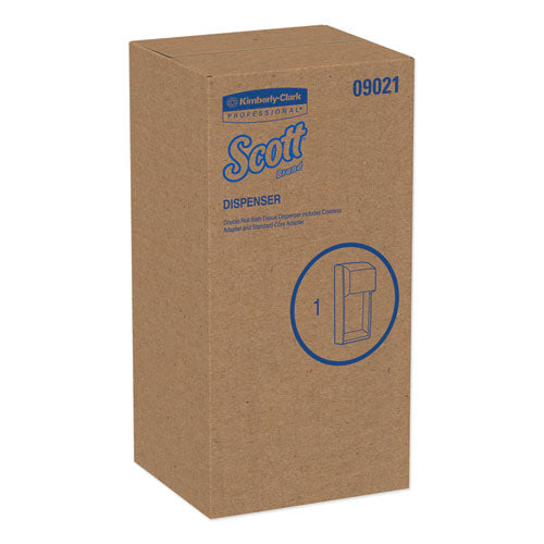 Image of ScottÂ® Essential SRB Tissue Dispenser, 6 x 6.6 x 13.6, Transparent Smoke