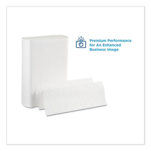 Image of Georgia Pacific® Professional 20887 Pacific Blue Ultra Folded Paper Towels, 1-Ply, 10.2 x 10.8, White, 220/Pack, 10 Packs/Carton