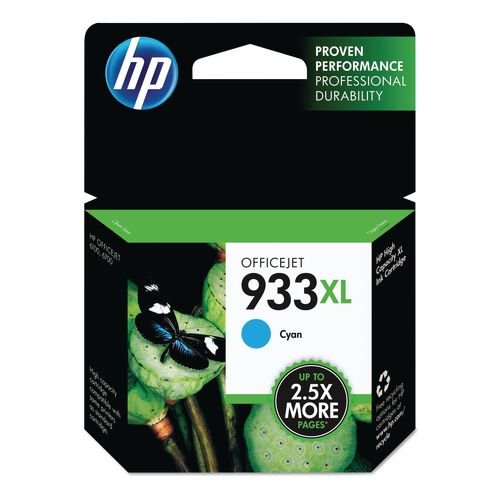 Image of HP CN054AN#140 HP 933xl, (cn054an) High-Yield Cyan Original Ink Cartridge