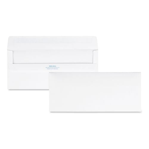 Image of Quality Park QUA11118 Redi-Seal Envelope, #10, Commercial Flap, Redi-Seal Adhesive Closure, 4.13 x 9.5, White, 500/Box