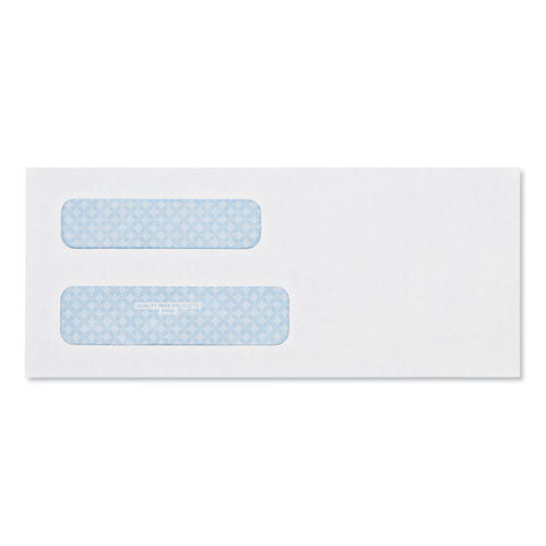 Image of Quality Park QUA24532 Double Window Security-Tinted Check Envelope, #8 5/8, Commercial Flap, Gummed Closure, 3.63 X 8.63, White, 500/box