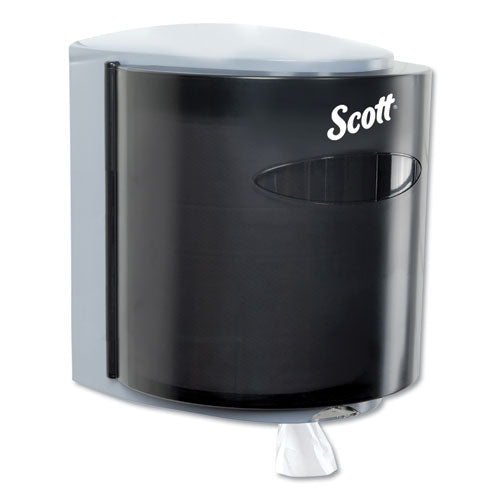 Image of ScottÂ® Roll Center Pull Towel Dispenser, 10.3 x 9.3 x 11.9, Smoke/Gray