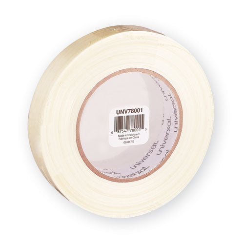 Image of Universal® UNV78001 190# Medium Grade Filament Tape, 3" Core, 24 Mm X 54.8 M, Clear