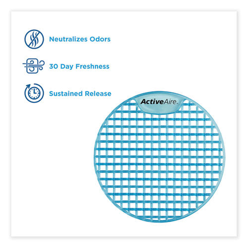 Image of Georgia Pacific® Professional 48270 Activeaire Deodorizer Urinal Screen, Coastal Breeze Scent, Blue, 12/carton