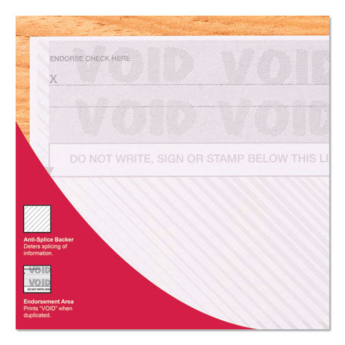 Image of DocuGard 04509 Standard Security Check, 11 Features, 8.5 X 11, Blue Marble Middle, 500/ream