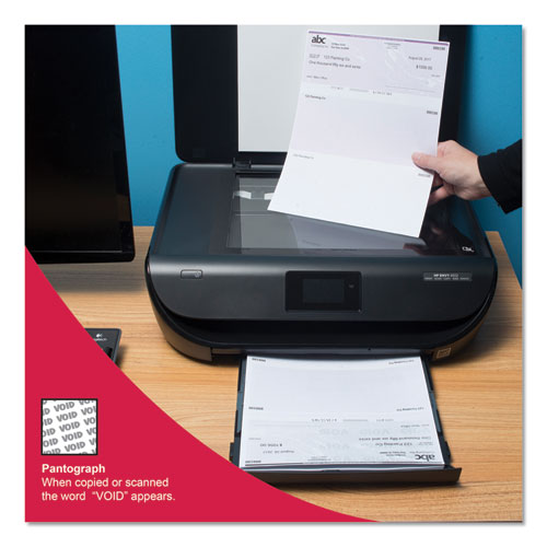 Image of DocuGard 04501 Security Business Checks, 11 Features, 8.5 X 11, Blue Marble Top, 500/ream