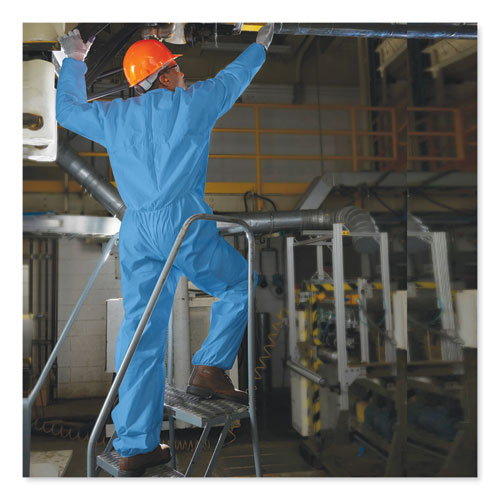 Image of KleenGuard KCC 58504 A20 Coveralls, MICROFORCE Barrier SMS Fabric, X-Large, Blue, 24/Carton