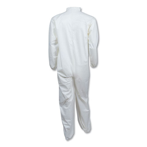 Image of KleenGuard KCC 44317 A40 Elastic-Cuff And Ankles Coveralls, 4x-Large, White, 25/carton