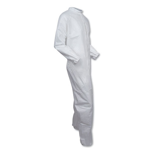 Image of KleenGuard KCC 46005 A30 Elastic-Back Coveralls, White, 2X-Large, 25/Carton