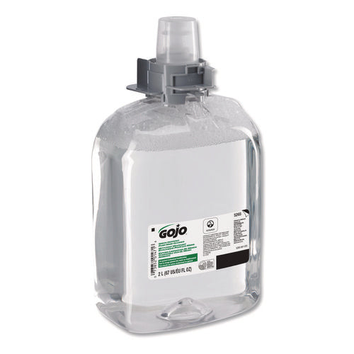 Image of GOJO® 5265-02 Green Certified Foam Hand Cleaner, Refill for GOJO FMX-20 Push-Style Dispenser, Unscented, 2,000 mL, 2/Carton