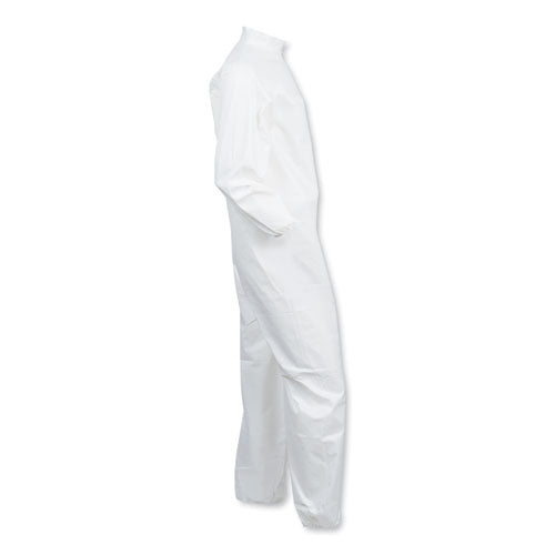 Image of KleenGuard KCC 44316 A40 Elastic-Cuff And Ankles Coveralls, 3x-Large, White, 25/carton