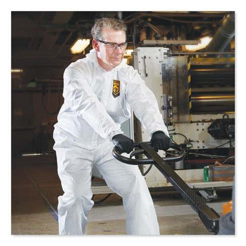 Image of KleenGuard KCC 44336 A40 Elastic-Cuff, Ankle, Hood and Boot Coveralls, 3X-Large, White, 25/Carton
