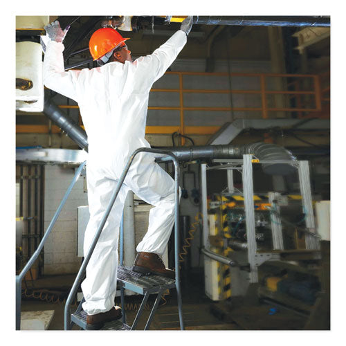 Image of KleenGuard 49105 A20 Breathable Particle Protection Coverall, Zip Closure, 2X-Large, White
