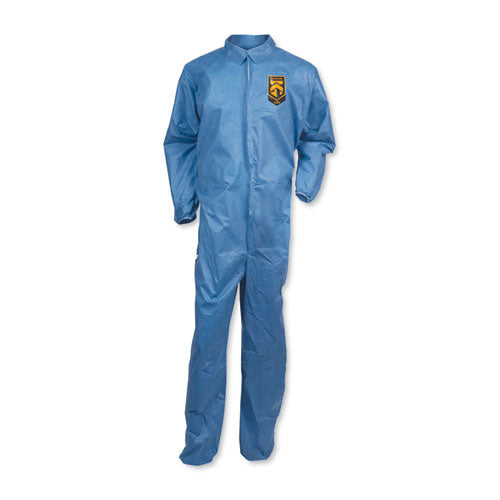 Image of KleenGuard KCC 58503 A20 Breathable Particle Protection Coveralls, Large, Blue,  24/Carton