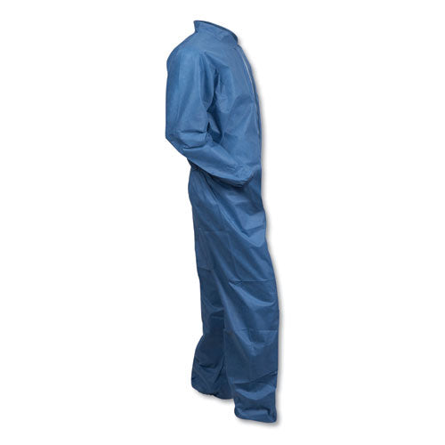 Image of KleenGuard KCC 58504 A20 Coveralls, MICROFORCE Barrier SMS Fabric, X-Large, Blue, 24/Carton