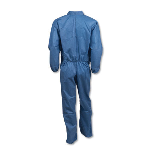 Image of KleenGuard KCC 58504 A20 Coveralls, MICROFORCE Barrier SMS Fabric, X-Large, Blue, 24/Carton