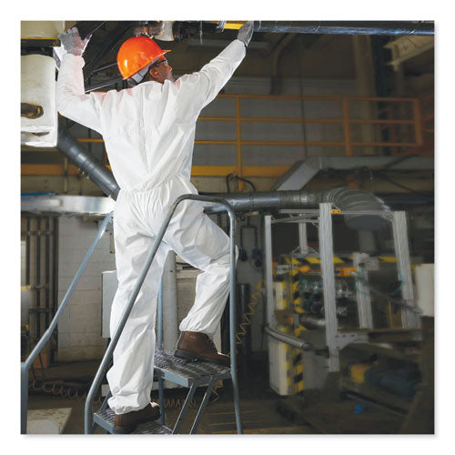 Image of KleenGuard KCC 46005 A30 Elastic-Back Coveralls, White, 2X-Large, 25/Carton