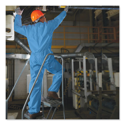 Image of KleenGuard KCC 58505 A20 Coveralls, MICROFORCE Barrier SMS Fabric, 2X-Large, Blue, 24/Carton
