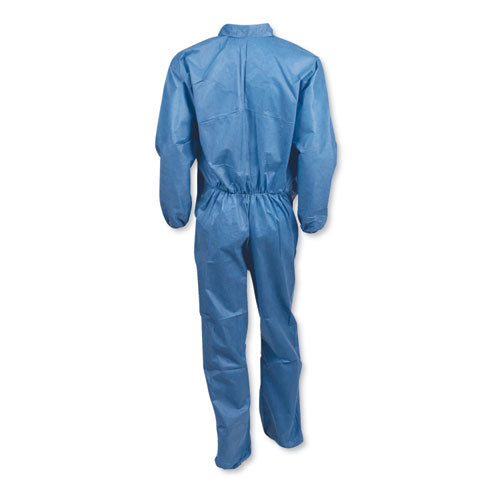 Image of KleenGuard KCC 58503 A20 Breathable Particle Protection Coveralls, Large, Blue,  24/Carton