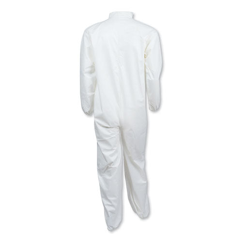 Image of KleenGuard KCC 44315 A40 Elastic-Cuff and Ankles Coveralls, White, 2X-Large, 25/Carton