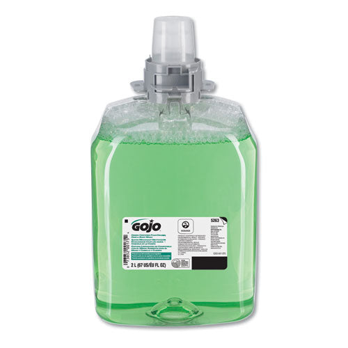 Image of GOJO® 5263-02 Green Certified Foam Hair and Body Wash, Cucumber Melon Scent, 2,000 mL, 2/Carton