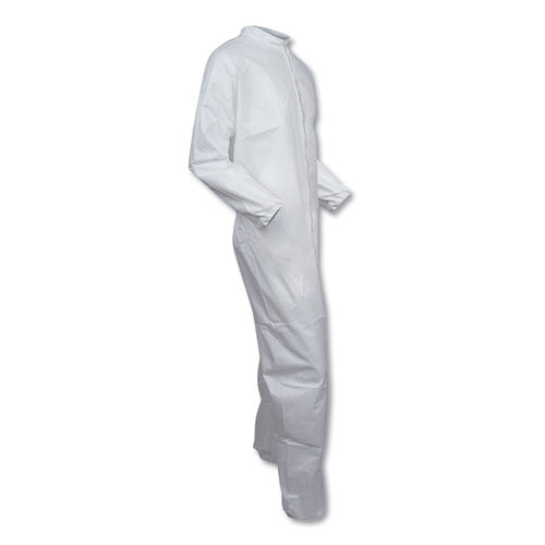 Image of KleenGuard KCC 44303 A40 Coveralls, White, Large, 25/Carton