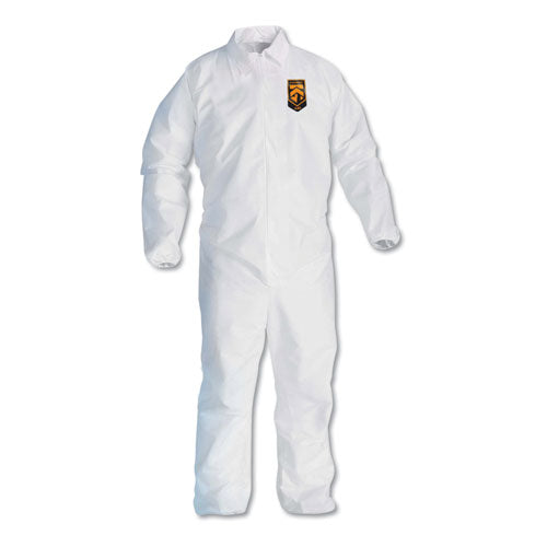 Image of KleenGuard KCC 44317 A40 Elastic-Cuff And Ankles Coveralls, 4x-Large, White, 25/carton