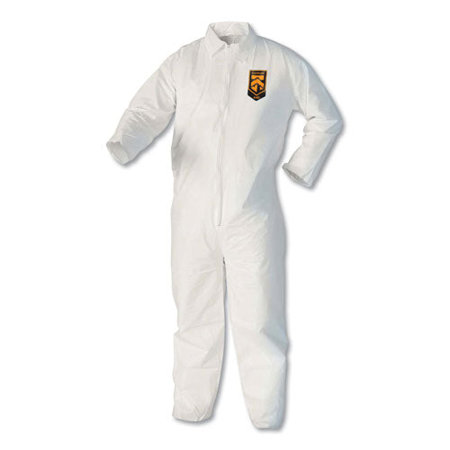 Image of KleenGuard KCC 44303 A40 Coveralls, White, Large, 25/Carton