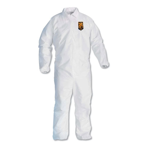 Image of KleenGuard KCC 44316 A40 Elastic-Cuff And Ankles Coveralls, 3x-Large, White, 25/carton