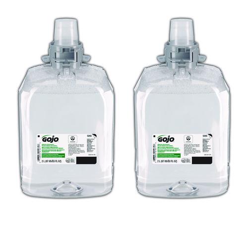 Image of GOJO® 5265-02 Green Certified Foam Hand Cleaner, Refill for GOJO FMX-20 Push-Style Dispenser, Unscented, 2,000 mL, 2/Carton
