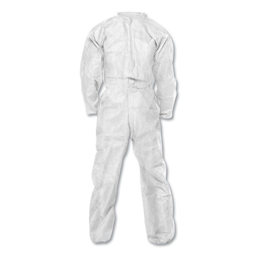 Image of KleenGuard 49104 A20 Breathable Particle Protection Coveralls, Zip Closure, X-Large, White