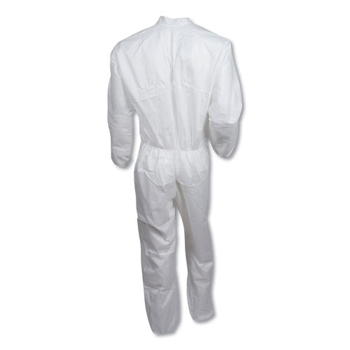 Image of KleenGuard KCC 44303 A40 Coveralls, White, Large, 25/Carton