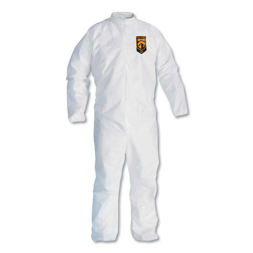 Image of KleenGuard KCC 46005 A30 Elastic-Back Coveralls, White, 2X-Large, 25/Carton