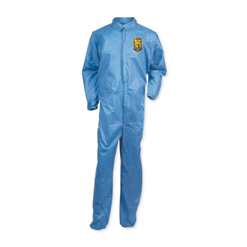 Image of KleenGuard KCC 58505 A20 Coveralls, MICROFORCE Barrier SMS Fabric, 2X-Large, Blue, 24/Carton