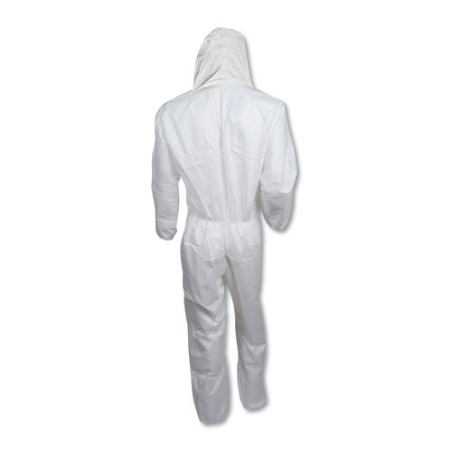 Image of KleenGuard 49115 A20 Breathable Particle Protection Coveralls, Zip Closure, 2x-Large, White