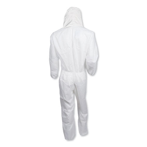 Image of KleenGuard 49116 A20 Breathable Particle Protection Coveralls, Zip Closure, 3x-Large, White