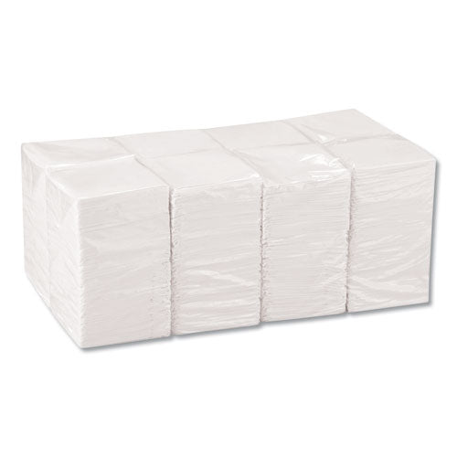 Image of Georgia Pacific® Professional 96019 BevNap Beverage Napkins, 1-Ply, 9.5 x 9.5, White, 4,000/Carton