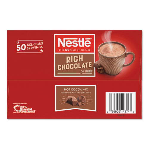 Image of Nestle® 12098978 Hot Cocoa Mix, Rich Chocolate, .71oz, 50/box