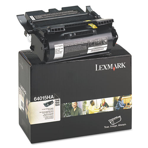 Image of Lexmark 64015HA 64015ha Return Program High-Yield Toner, 21,000 Page-Yield, Black