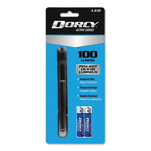 Image of DORCY® 411218 100 Lumen Led Penlight, 2 Aaa Batteries (included), Silver