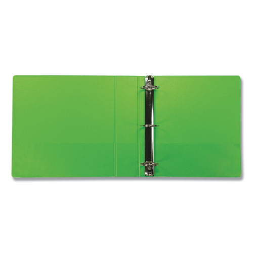 Image of Samsill® SAMU86678 Earth's Choice Plant-Based Durable Fashion View Binder, 3 Rings, 2" Capacity, 11 x 8.5, Lime, 2/Pack
