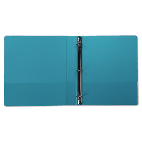 Image of Samsill® U86377 Earth's Choice Plant-Based Durable Fashion View Binder, 3 Rings, 1" Capacity, 11 x 8.5, Turquoise, 2/Pack