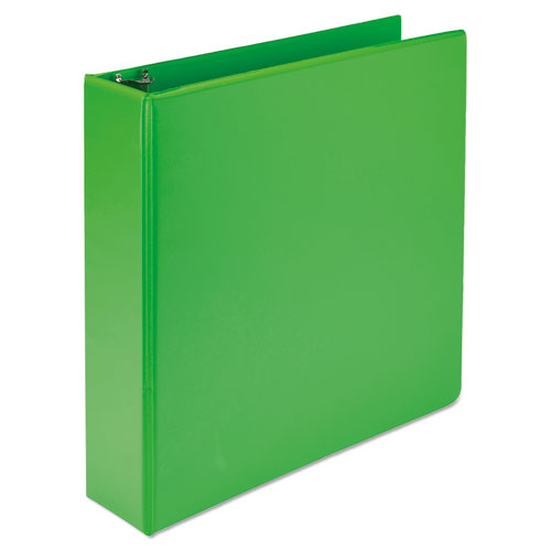 Image of Samsill® SAMU86678 Earth's Choice Plant-Based Durable Fashion View Binder, 3 Rings, 2" Capacity, 11 x 8.5, Lime, 2/Pack