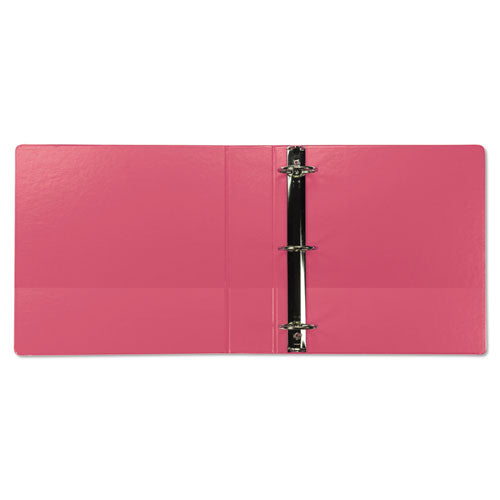 Image of Samsill® U86676 Earth's Choice Plant-Based Durable Fashion View Binder, 3 Rings, 2" Capacity, 11 x 8.5, Berry, 2/Pack