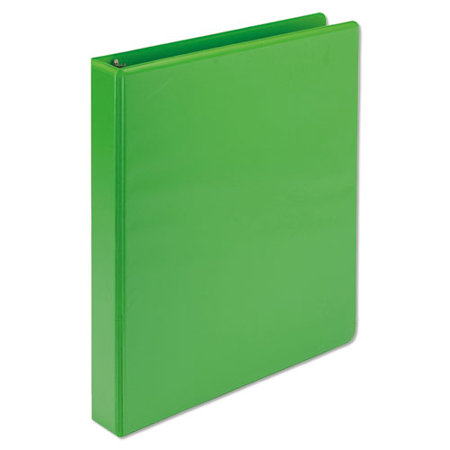Image of Samsill® U86378 Earth's Choice Plant-Based Durable Fashion View Binder, 3 Rings, 1" Capacity, 11 x 8.5, Lime, 2/Pack